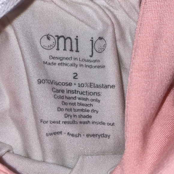 Well Dressed Wolf OmiJo NWT Aunt Heart Pink Mermaid Tunic Set 2T - Picture 5 of 5